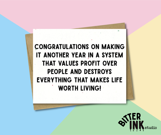 Birthday - Profit Over People