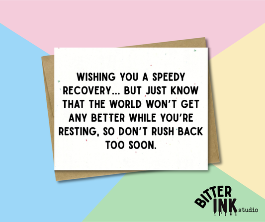 Get Well - Speedy Recovery