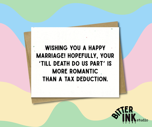 Wedding - Tax Deduction