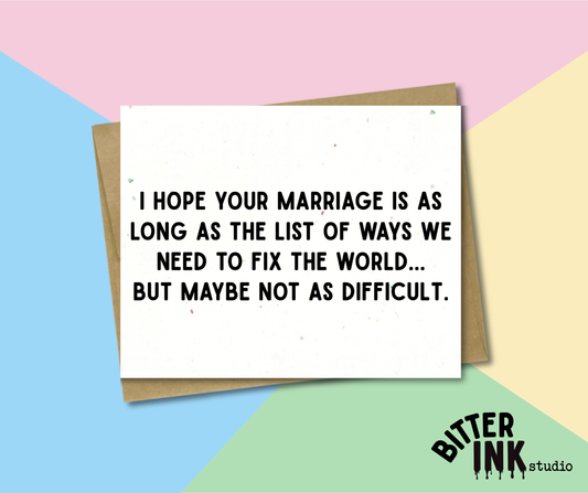 Wedding - Fix the World